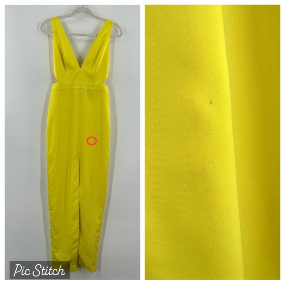 NBD NWT Greta Gown in Yellow size XS Revolve - Picture 8 of 8